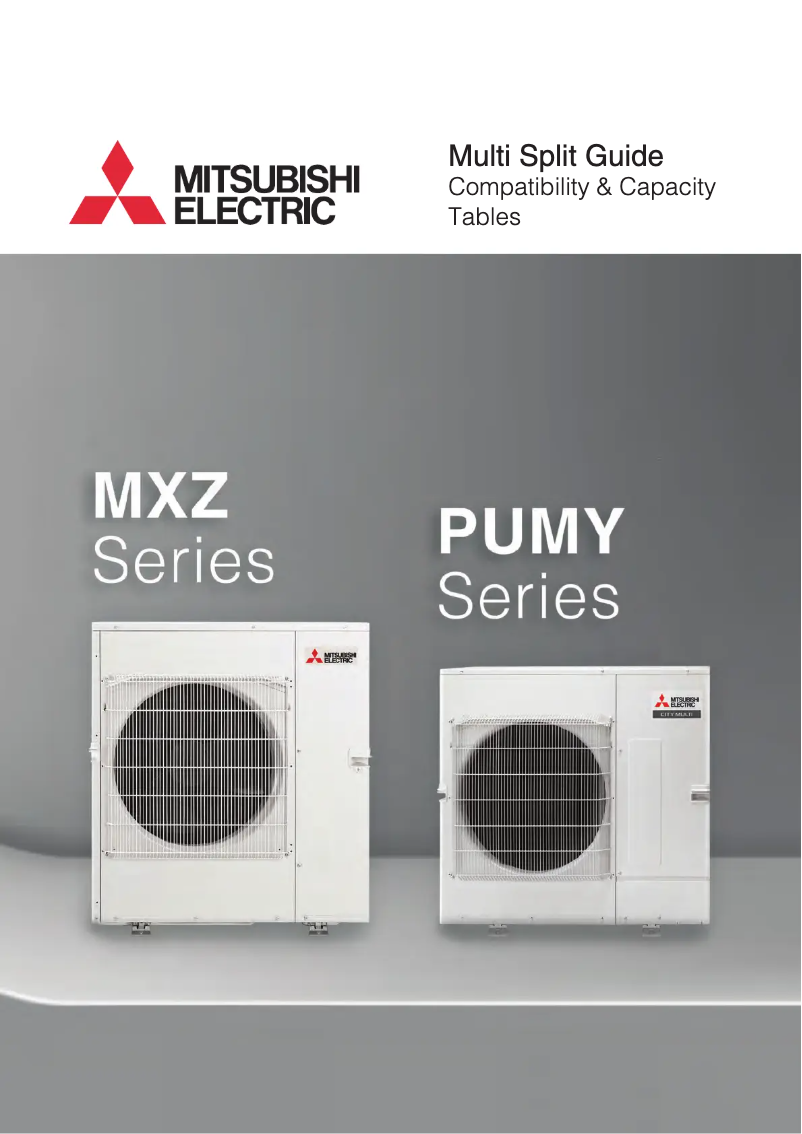 Page 1 de la notice Manuel utilisateur Mitsubishi MXZ-2F52VGD-A1