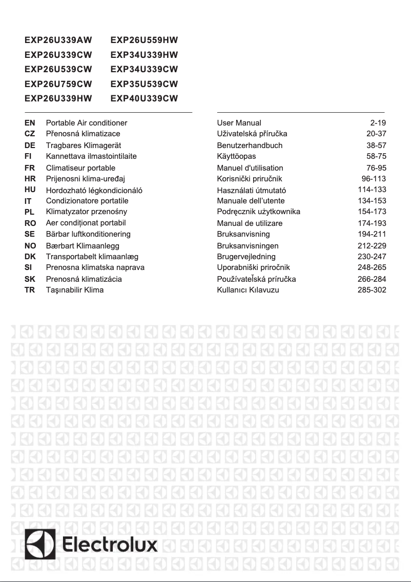 Page n°1 - Manuel utilisateur Electrolux EXP26U759CW