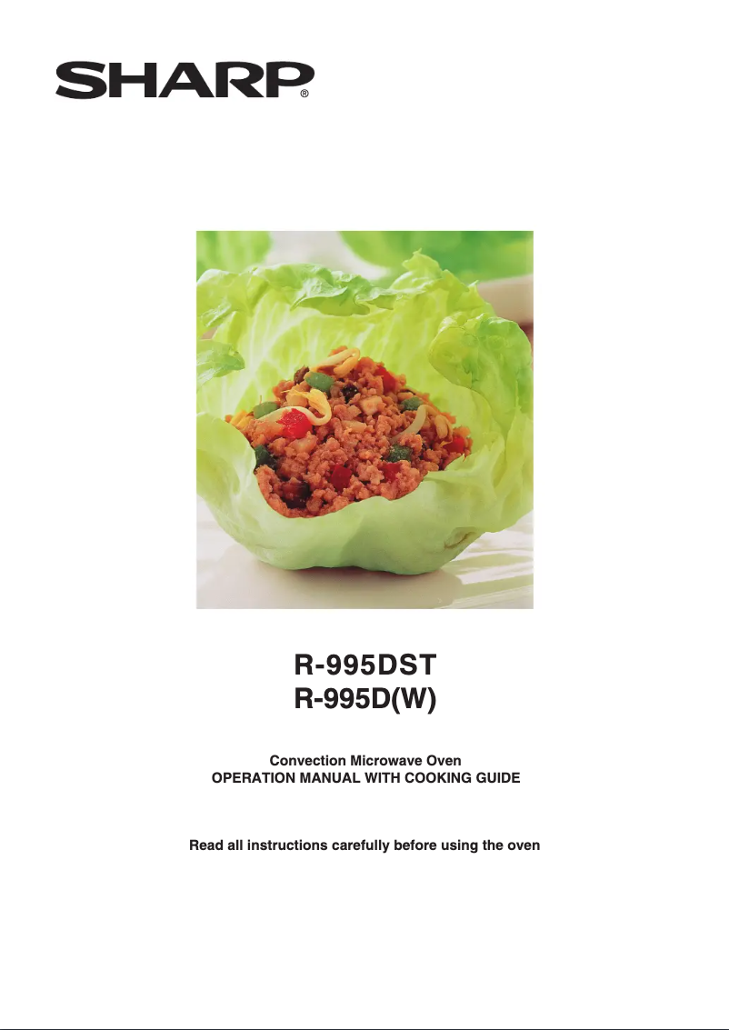 Page 1 de la notice Manuel utilisateur Sharp R-995DST