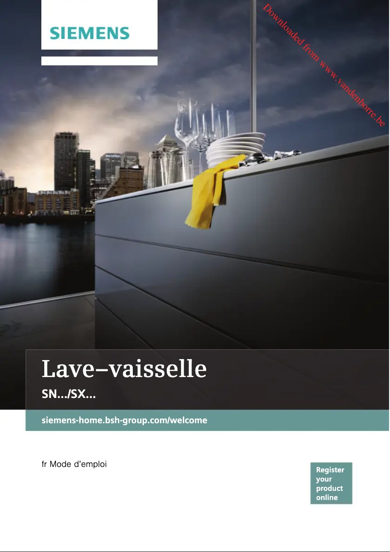 Page n°1 - Manuel utilisateur Siemens SN536S00AE