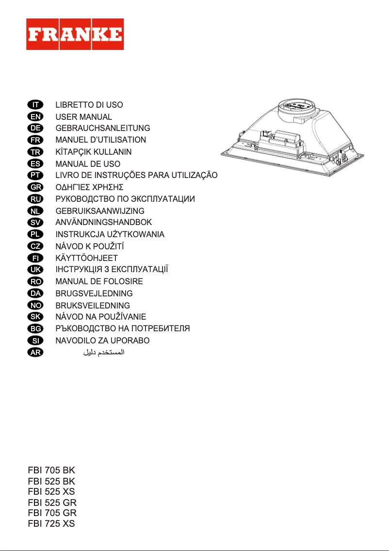 Image de la première page du manuel de l'appareil FBI 705 GR