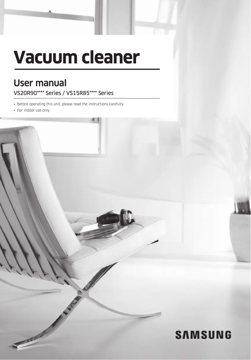 Page n°1 - Manuel utilisateur Samsung VS20R9046T3