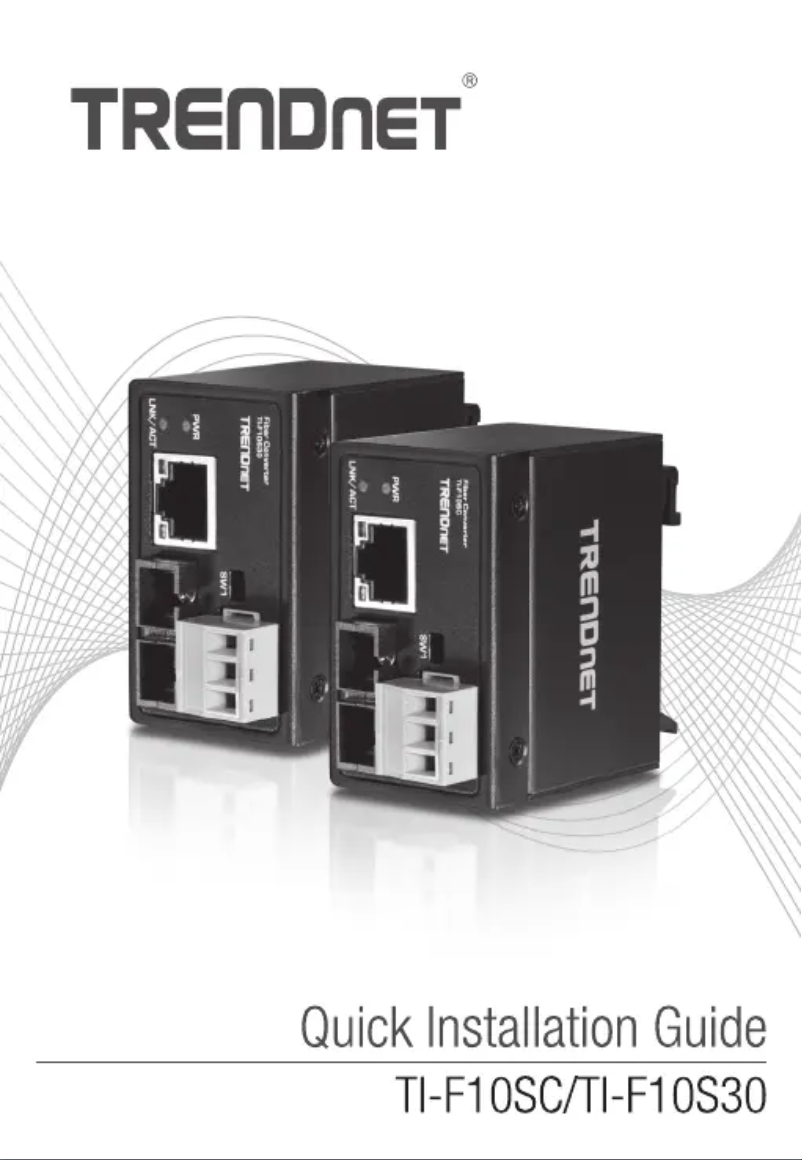Página 1 del manual Manual de usuario TRENDnet TI-F10SC