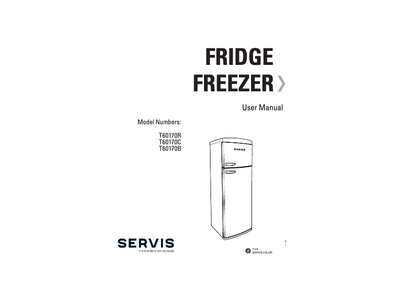 Page 1 de la notice Manuel utilisateur Servis T60170R