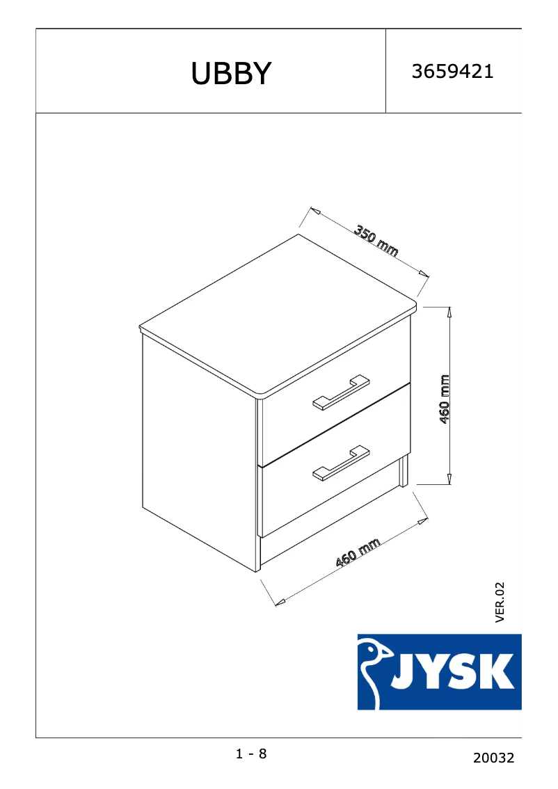 Image de la première page du manuel de l'appareil Ubby