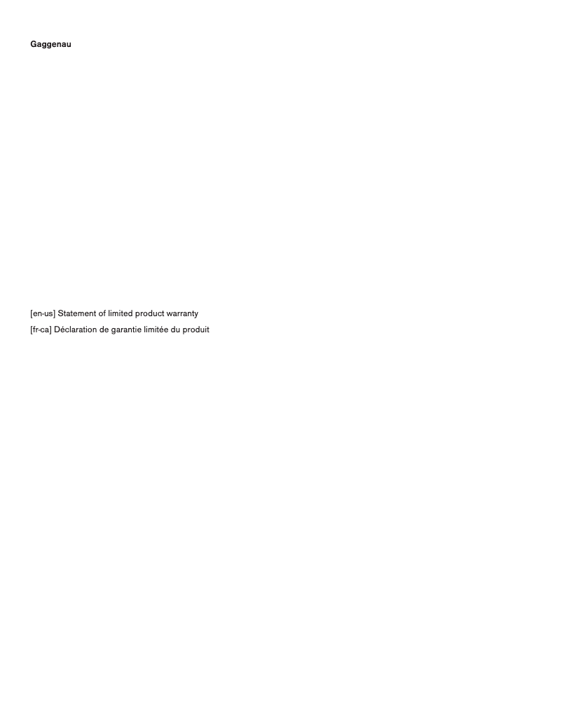 Page 1 de la notice Guide d'installation Gaggenau RB282705