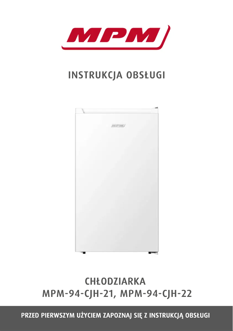 Image de la première page du manuel de l'appareil MPM-94-CJH-21
