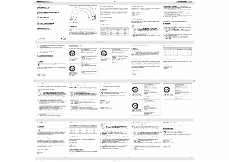 Image de la première page du manuel de l'appareil Z30745