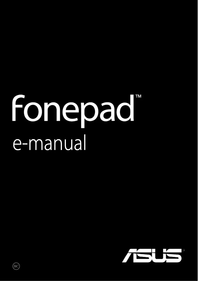 Page 1 de la notice Manuel utilisateur Asus Fonepad ME371MG