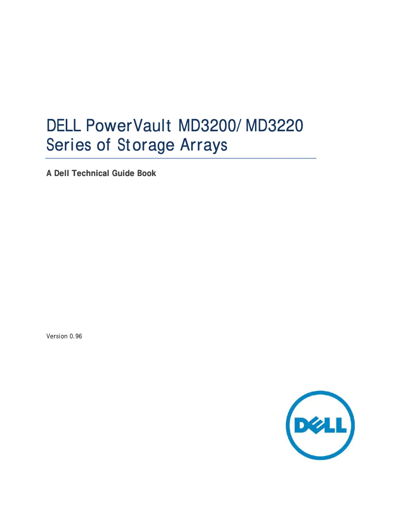 Page 1 de la notice Manuel utilisateur Dell PowerVault MD3200