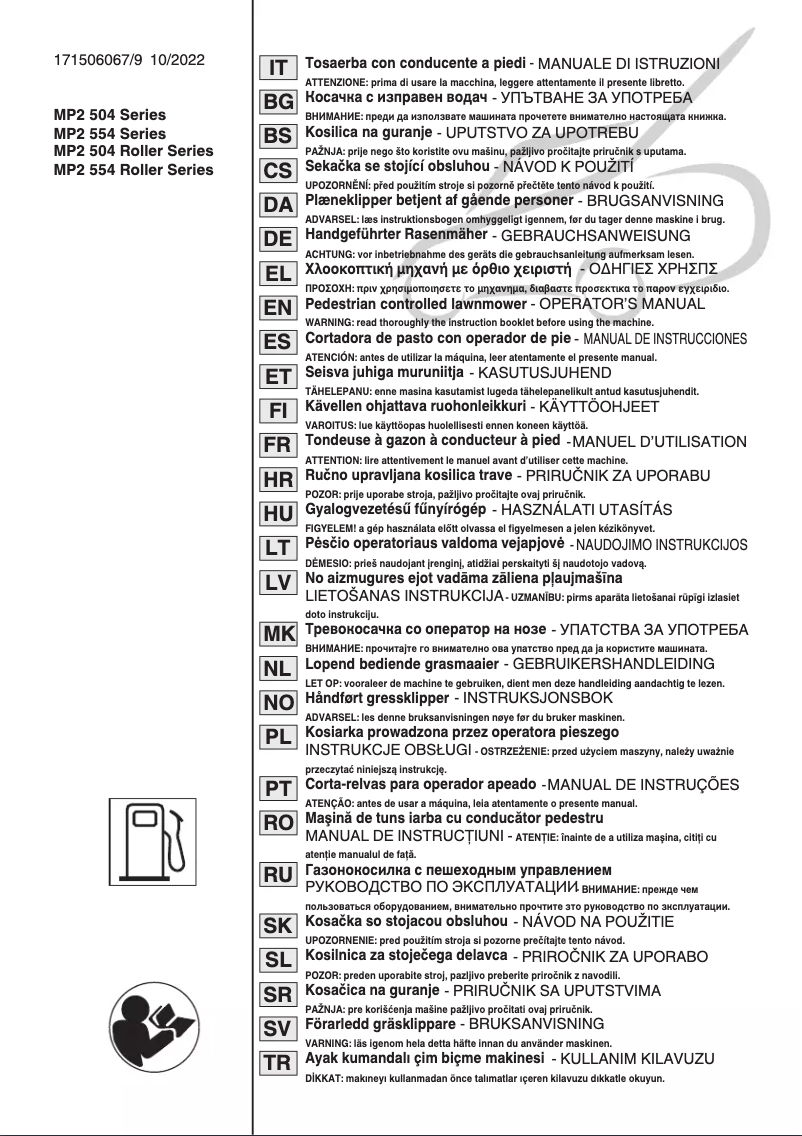 Page n°1 - Manuel utilisateur Stiga Twinclip 955 V