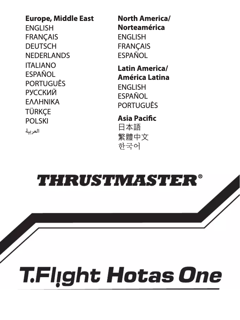 Page n°1 - Manuel utilisateur Thrustmaster T-Flight Hotas One Joystick Xbox One
