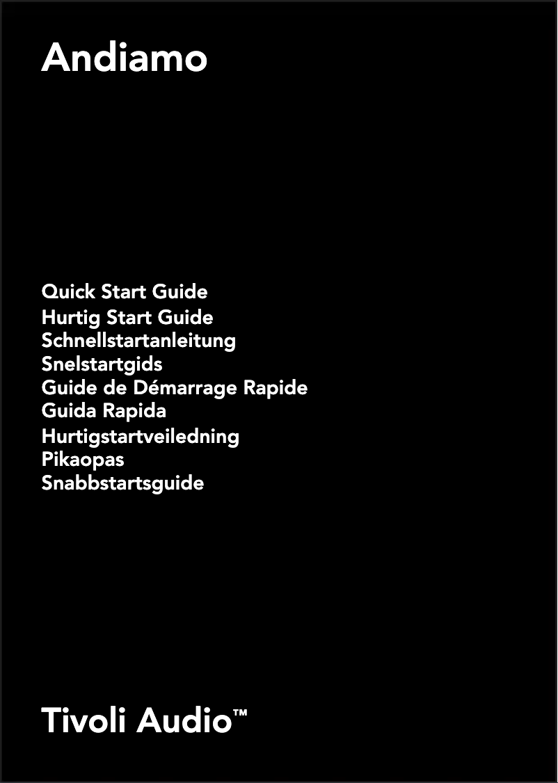 Image de la première page du manuel de l'appareil Andiamo