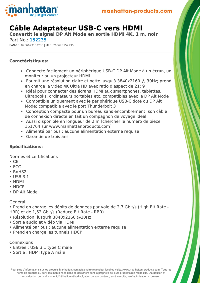 Image de la première page du manuel de l'appareil 152235