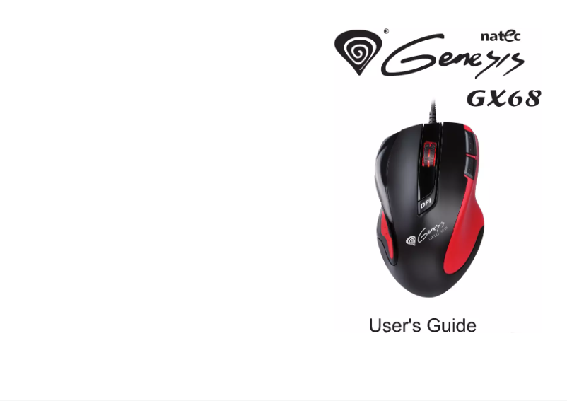 Imagen de la primera página del manual del dispositivo GX68