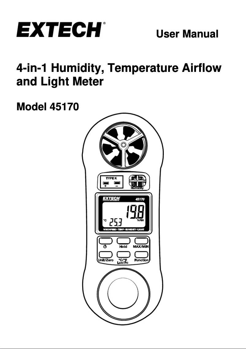 Image de la première page du manuel de l'appareil 45170