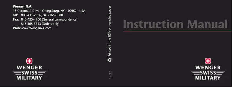 Image de la première page du manuel de l'appareil 0541.108