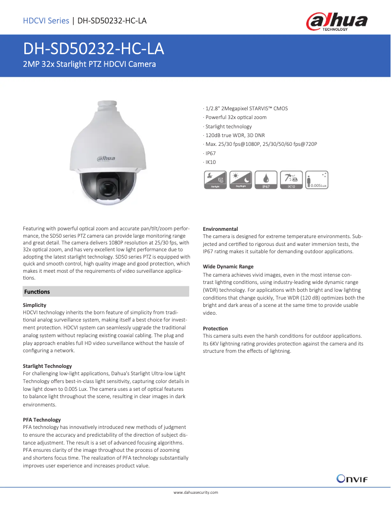 Image de la première page du manuel de l'appareil SD50232-HC-LA