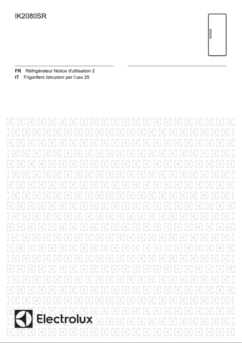 Page n°1 - Manuel utilisateur Electrolux IK2080SR