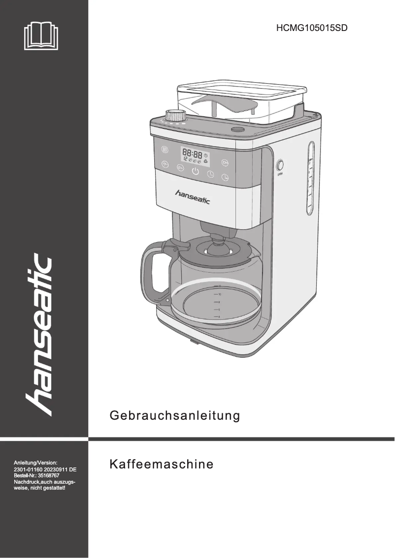 Page 1 de la notice Manuel utilisateur Hanseatic HCMG105015SD
