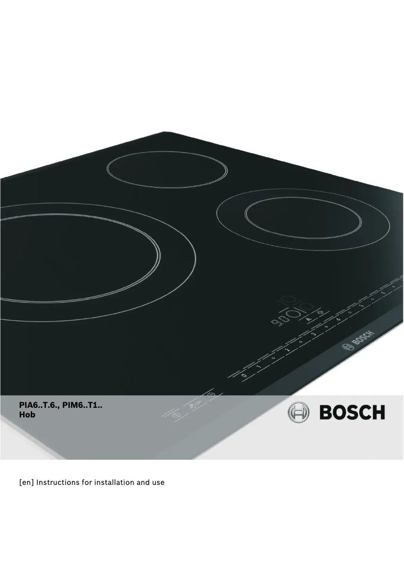 Page 1 de la notice Manuel utilisateur Bosch PIM611T16E