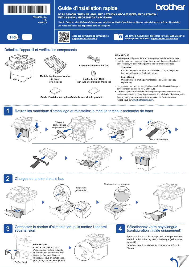 Image de la première page du manuel de l'appareil MFC-L5710DW