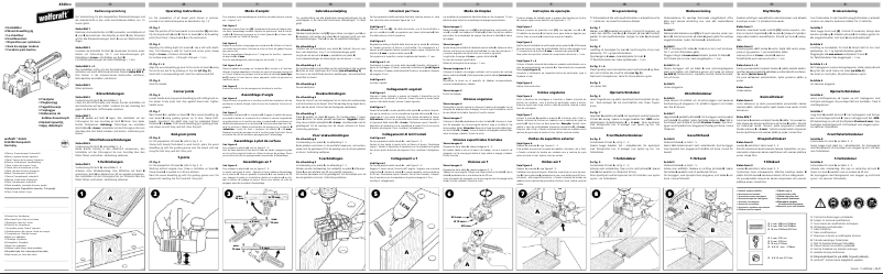 Page 1 de la notice Manuel utilisateur Wolfcraft 4640000