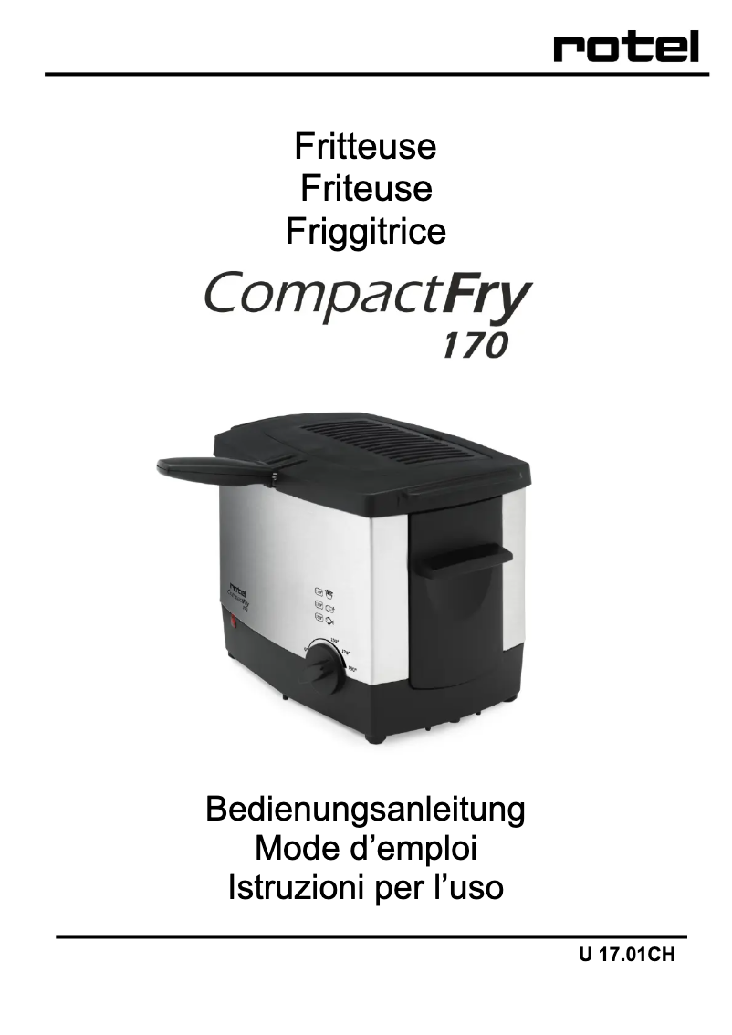 Page n°1 - Manuel utilisateur Rotel CompactFry 170