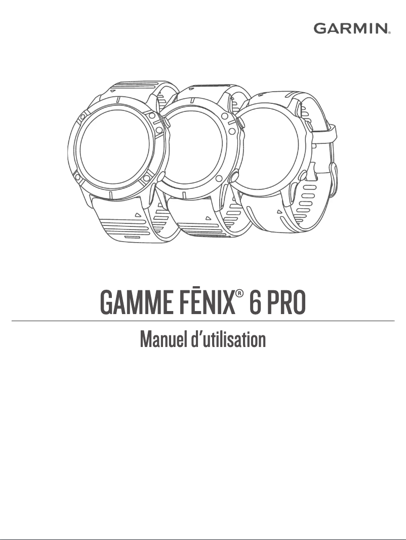 Page n°1 - Manuel utilisateur Garmin Fenix 6X Pro