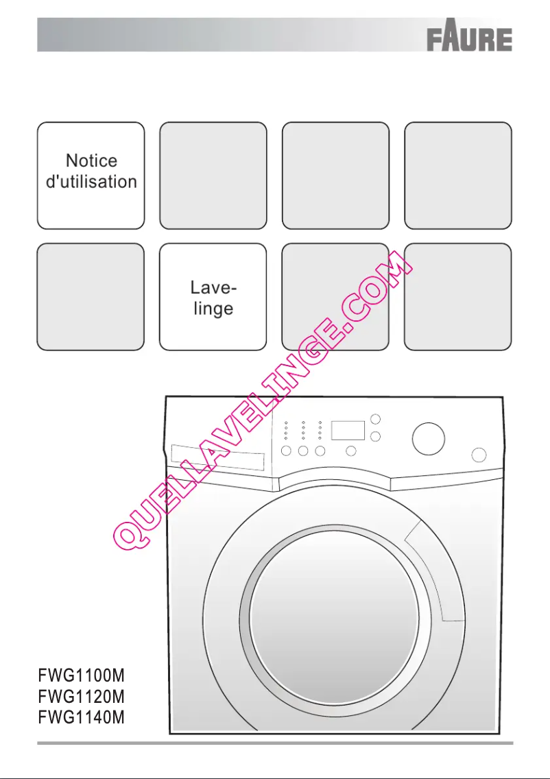 Page 1 de la notice Manuel utilisateur Faure FWG1120M