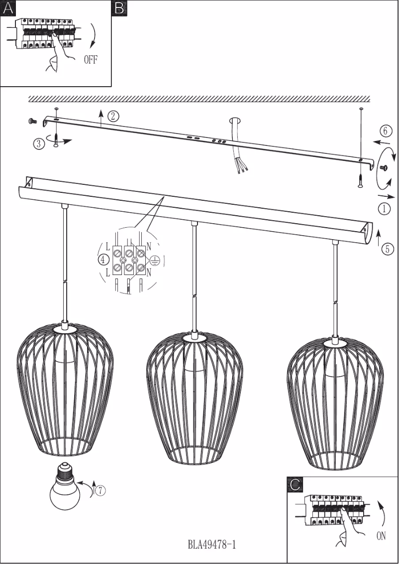 Page 1 de la notice Manuel utilisateur Eglo Newtown