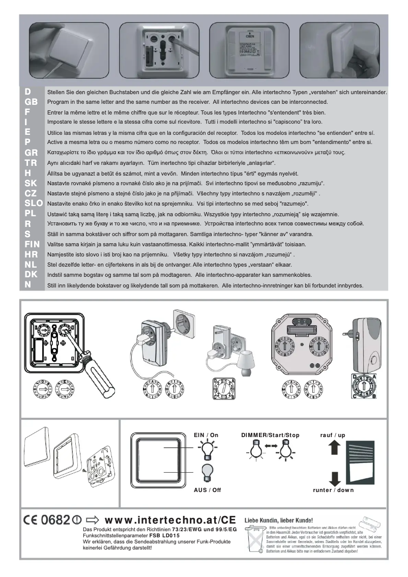 Page 1 de la notice Manuel utilisateur Intertechno YWT-8500