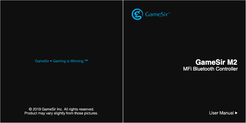 Page 1 de la notice Manuel utilisateur Gamesir M2