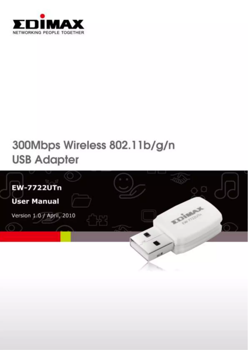 Image de la première page du manuel de l'appareil EW-722UTn