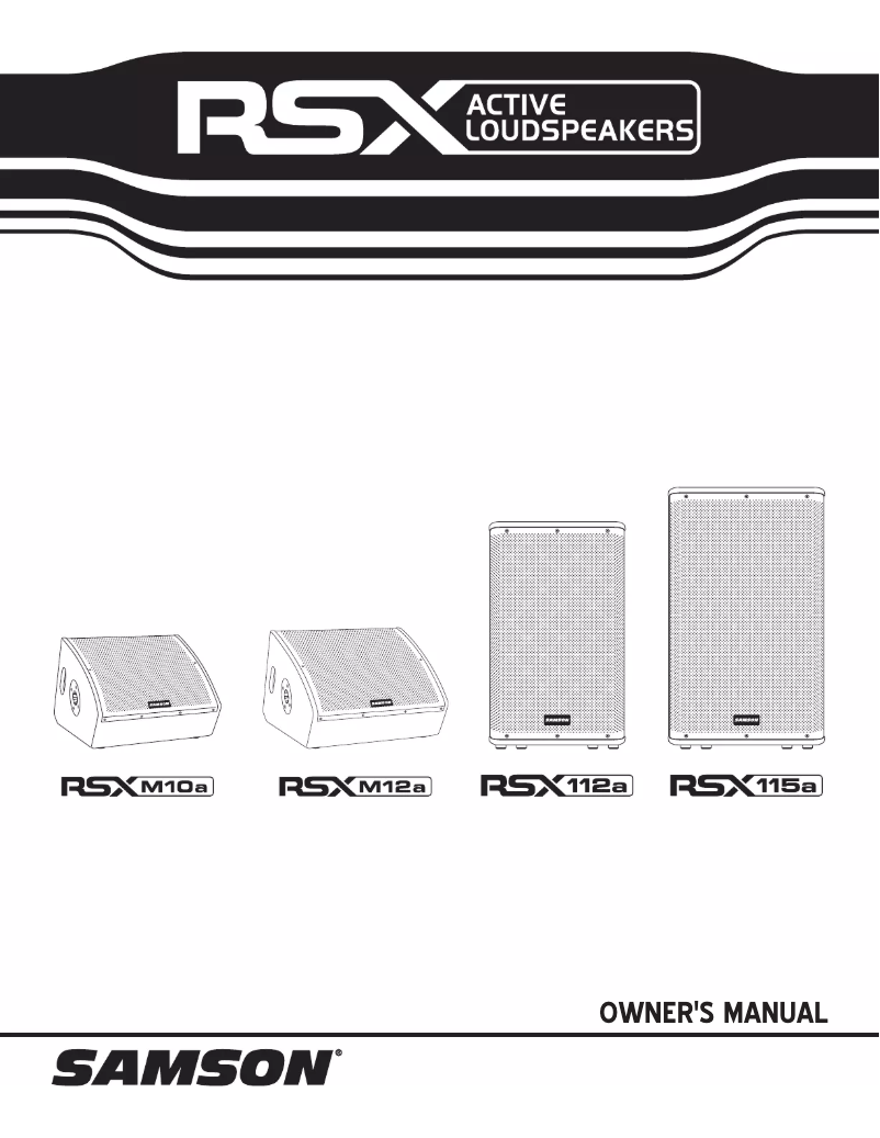 Image de la première page du manuel de l'appareil RSX115a