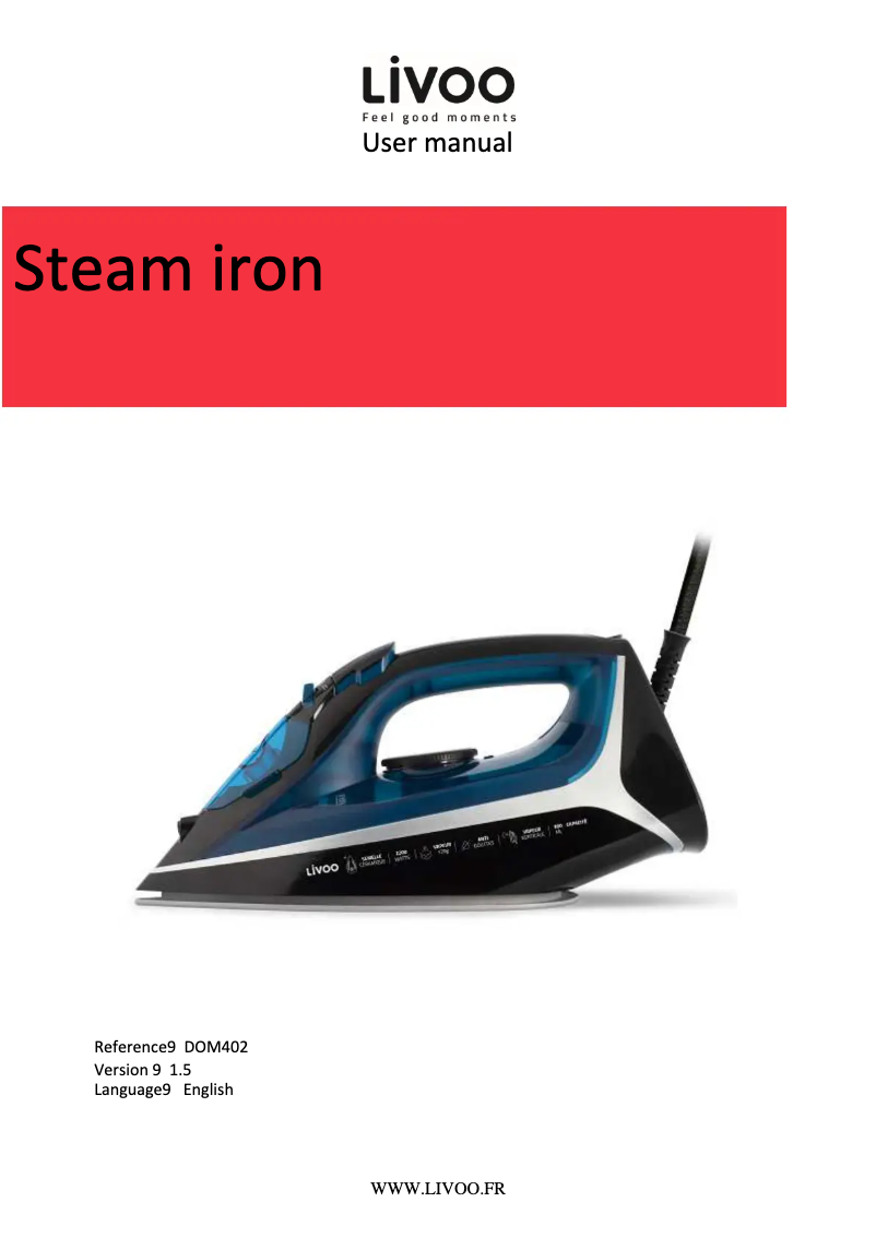 Página 1 del manual Manual de usuario Livoo DOM402