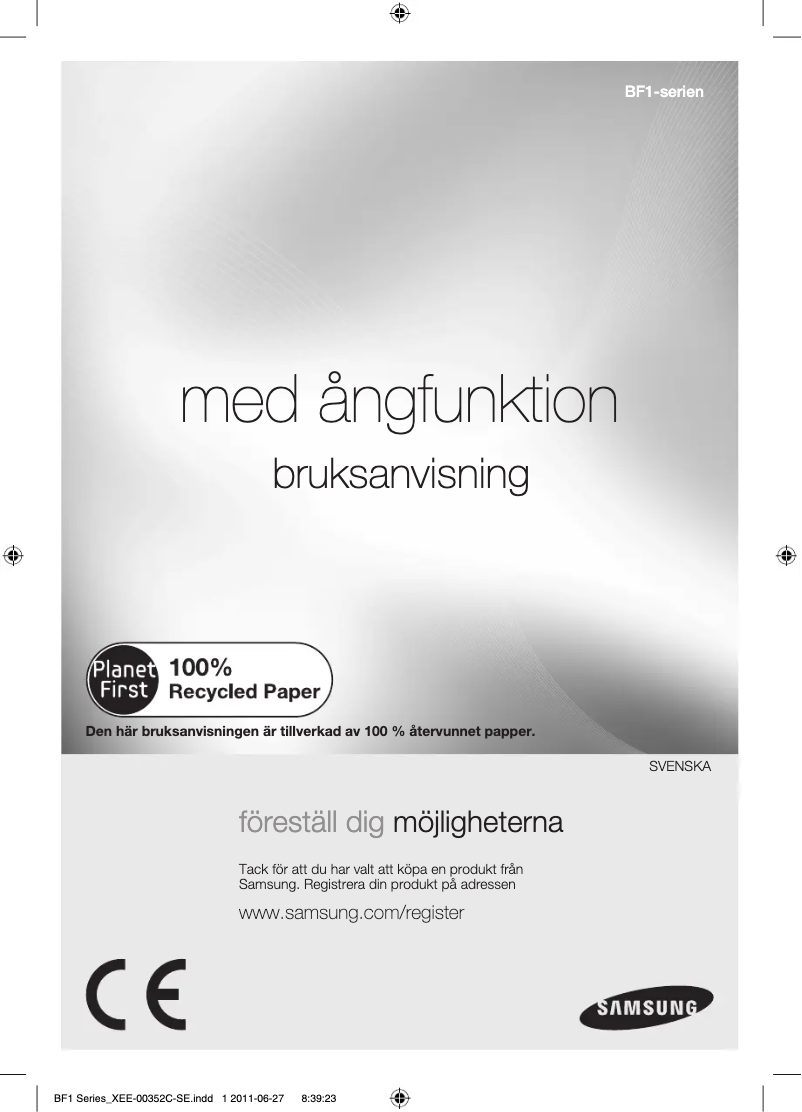 Page 1 de la notice Manuel utilisateur Samsung BF1C4T123/XEE