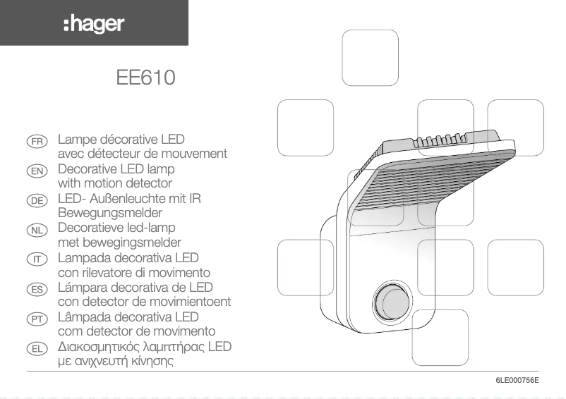 Page 1 de la notice Manuel utilisateur Hager EE610