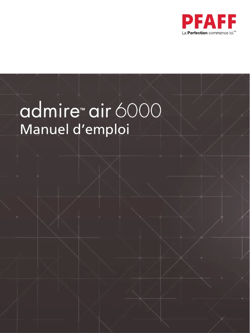 Image de la première page du manuel de l'appareil Admire air 6000