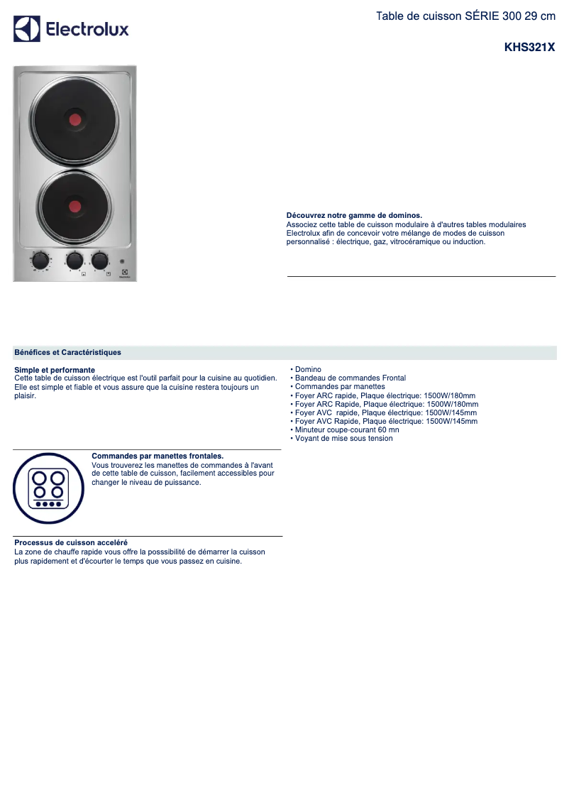 Image de la première page du manuel de l'appareil KHS321X