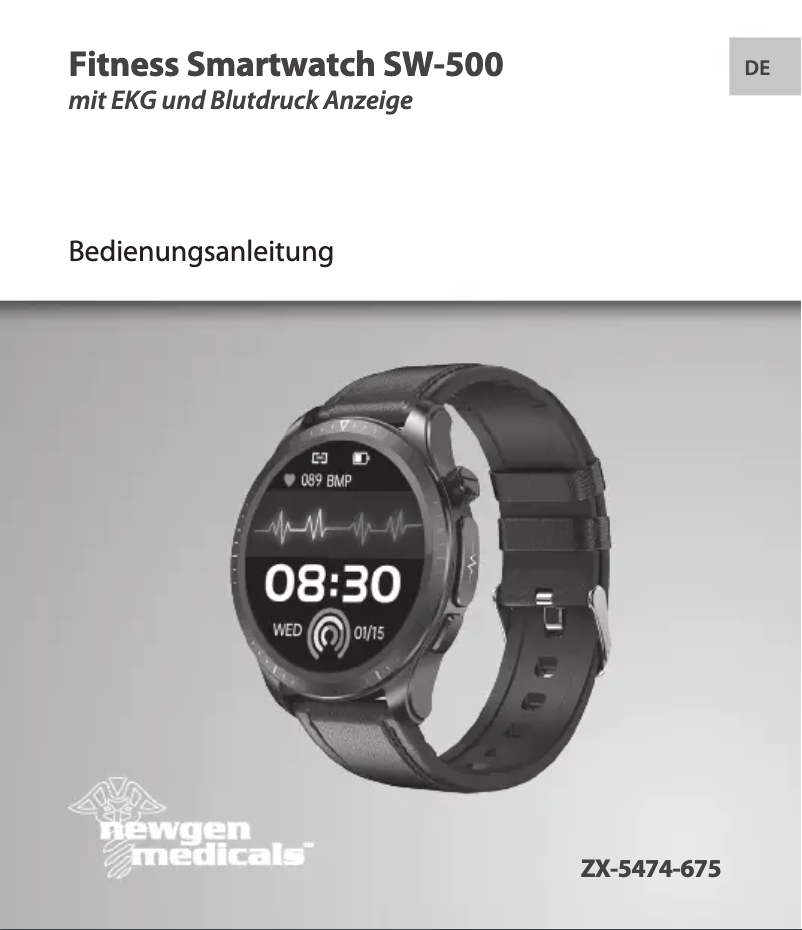 Page 1 de la notice Manuel utilisateur Newgen Medicals SW-500