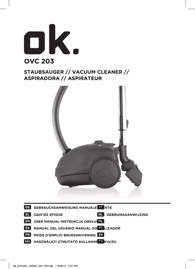 Página 1 del manual Manual de usuario OK OVC 203