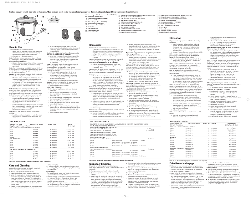 Page 1 de la notice Manuel utilisateur Black & Decker RC860