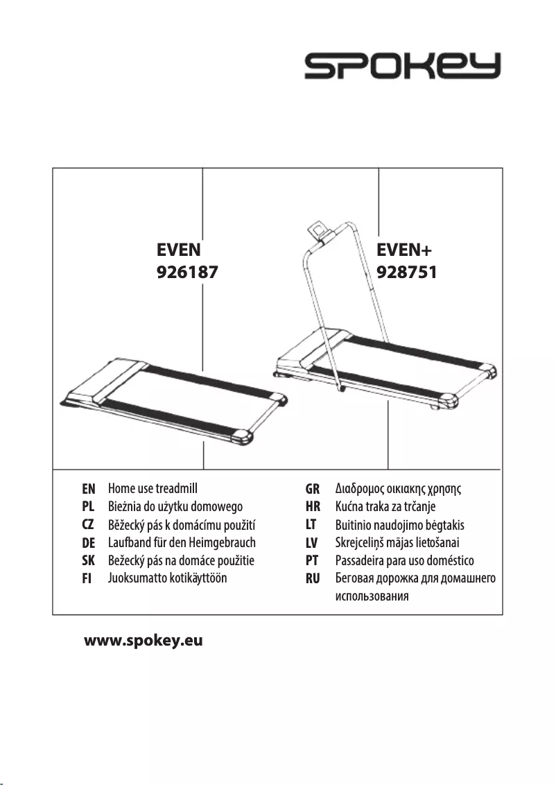 Page n°1 - Manuel utilisateur Spokey Even 1