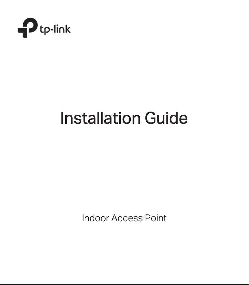 Page n°1 - Manuel utilisateur TP-Link Omada EAP223