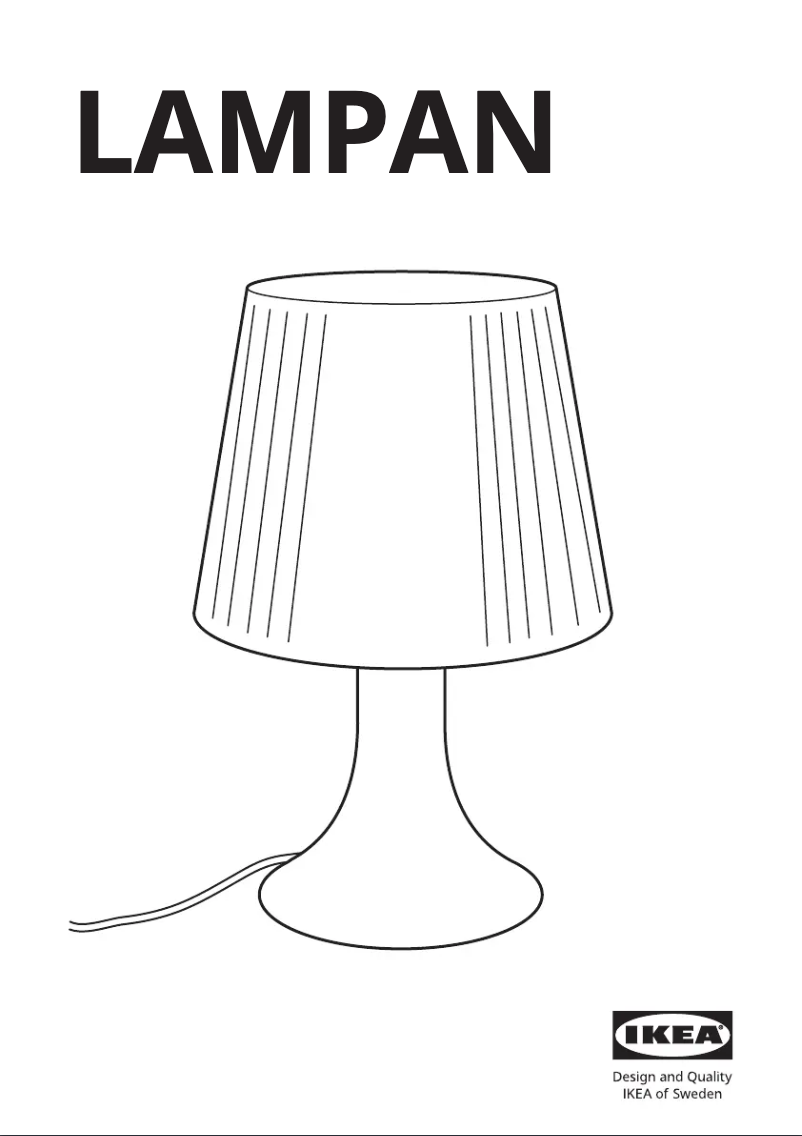 Image de la première page du manuel de l'appareil LAMPAN 705.550.63