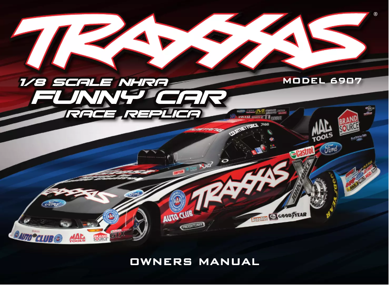Page 1 de la notice Manuel utilisateur Traxxas Funny Car