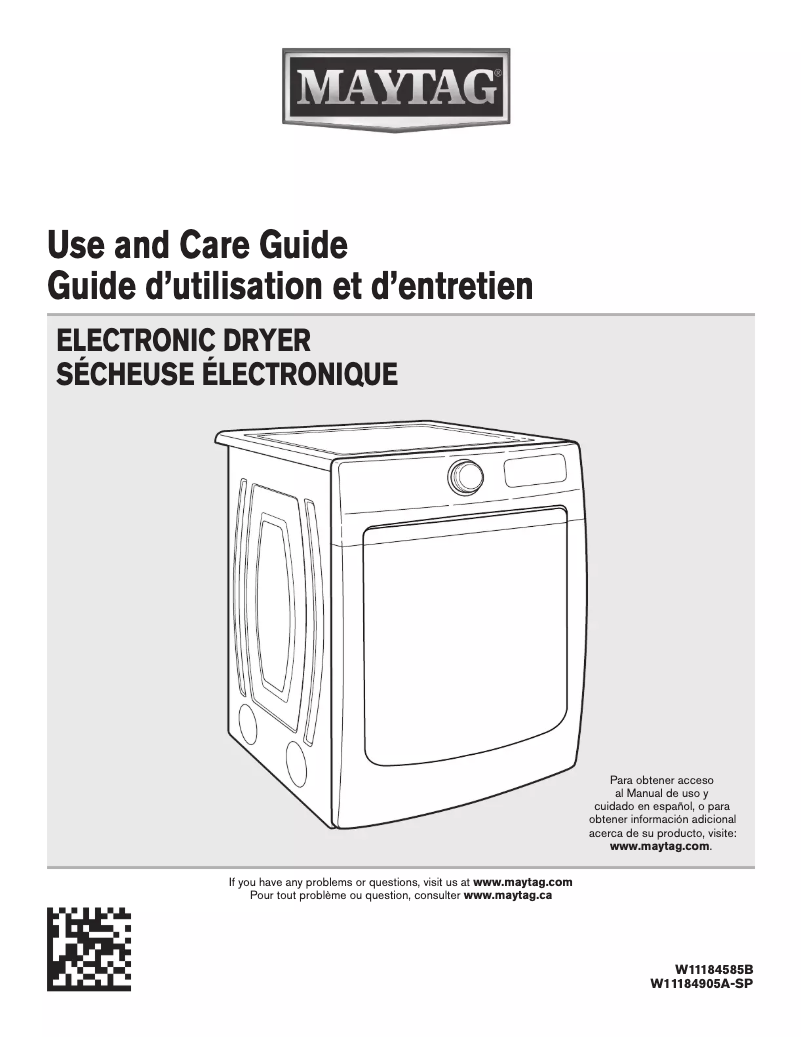 Page n°1 - Manuel utilisateur Maytag MALAUMGD6630HC