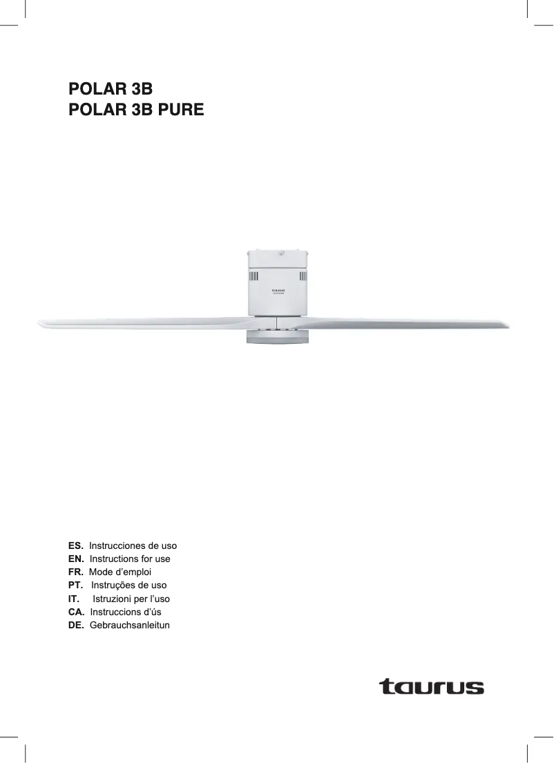 Page n°1 - Manuel utilisateur Taurus Polar 3B