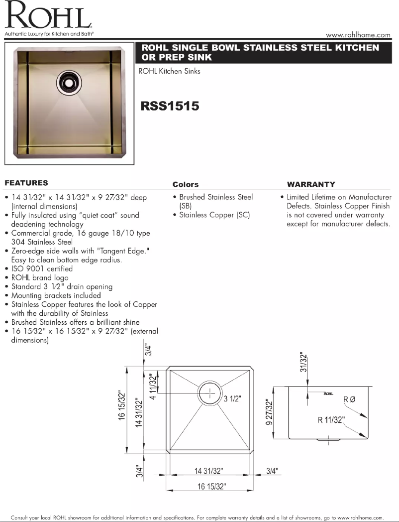 Image de la première page du manuel de l'appareil RSS1515